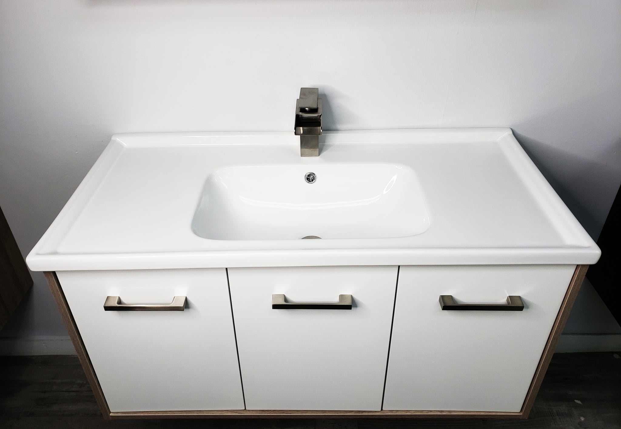 Mueble de baño 80 cm blanco brillo | Comercial Villar muebles de baño